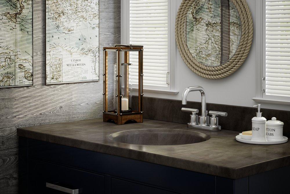 Symmons Industries Polished Chrome Two Handle Centerset Bathroom Sink Faucet Lever Handle 