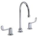 Symmons Industries Polished Chrome Two Handle Wristblade Deck Mount Service Faucet 