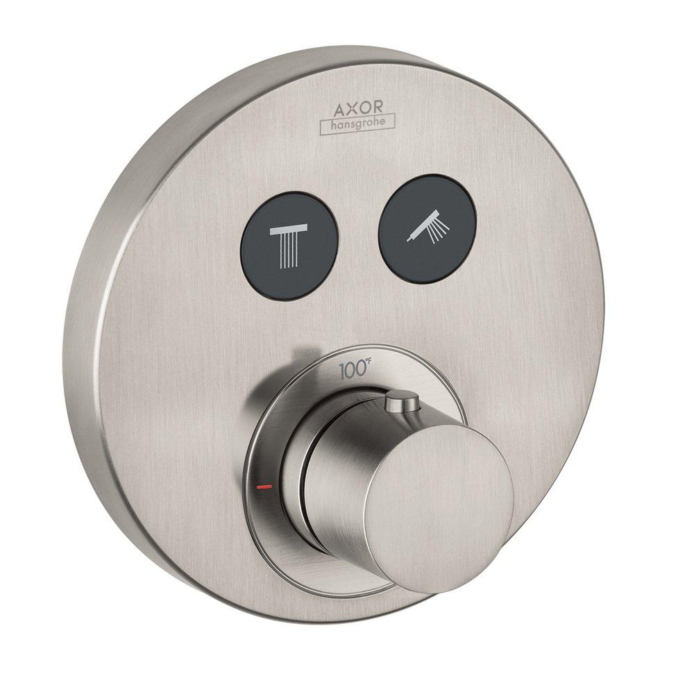 AXOR Brushed Nickel AXOR SHOWERSELECT RND 2-USER 