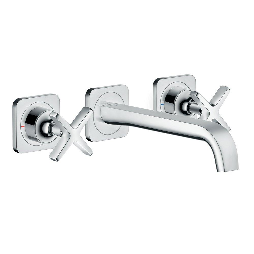 AXOR StarLight&reg; Polished Chrome 2-3/8 in. 3-Hole Wall Mount Faucet Trim 