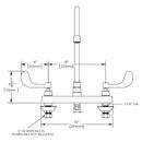 Speakman Polished Chrome Two Handle Widespread Bathroom Sink Faucet 