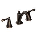 Two Handle Widespread Bathroom Sink Faucet in Mediterranean Bronze