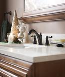 Moen Mediterranean Bronze Two Handle Widespread Bathroom Sink Faucet Lever Handle 