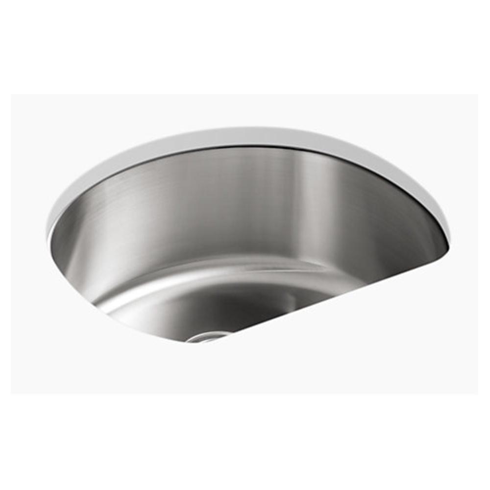 Sterling Luster Stainless Steel 23-5/8 x 21 in. No Hole Stainless Steel Single Bowl Undermount Kitchen Sink 