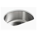 23-5/8 x 21 in. No Hole Stainless Steel Single Bowl Undermount Kitchen Sink in Luster Stainless Steel