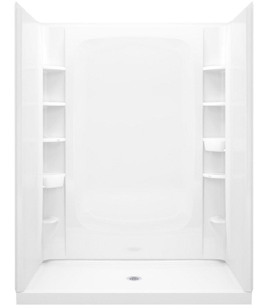 60 x 34 in. Vikrell Shower Unit in White 
