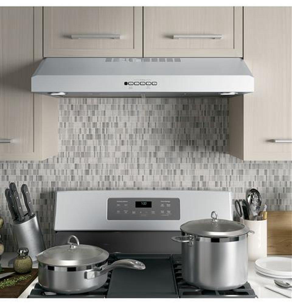 GE&reg; Stainless Steel 30 in. Convertible Under Cabinet Range Hood 