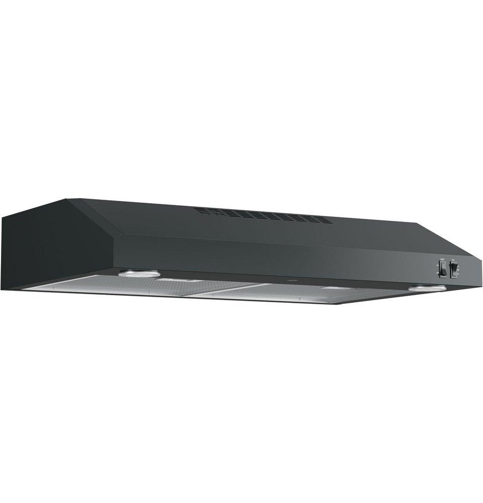 GE&reg; Black 30 in. Under Cabinet Range Hood 