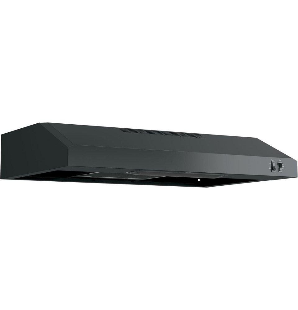 GE&reg; Black on Black 30 in. Under Cabinet Range Hood 