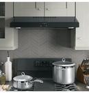 GE&reg; Black on Black 30 in. Under Cabinet Range Hood 