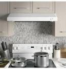 GE&reg; White on White 30 in. Under Cabinet Range Hood 