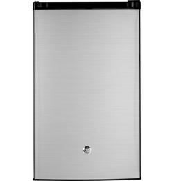 4.4 cu. ft. Compact Refrigerator in Clean Steel