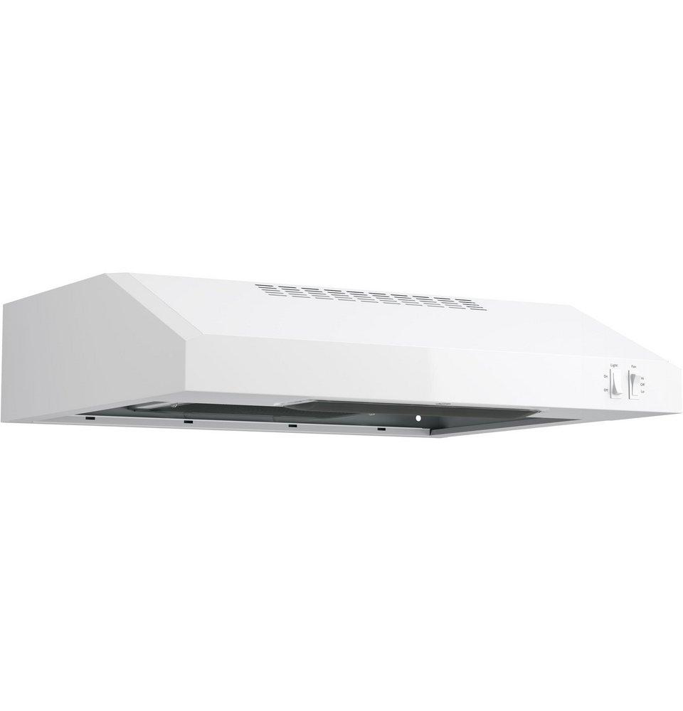 GE&reg; White on White 24 in. Under Cabinet Range Hood 