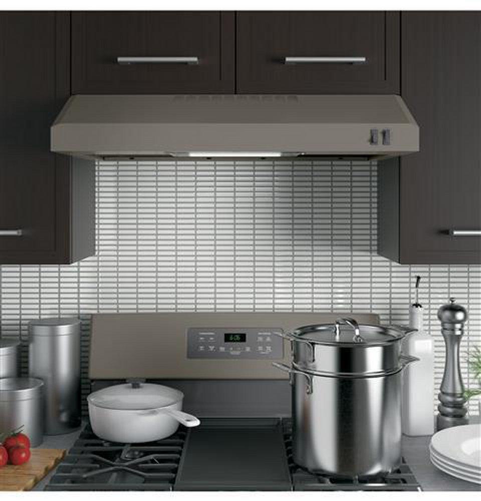 GE&reg; Fingerprint Resistant Slate 30 in. Under Cabinet Range Hood 