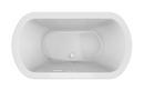 JACUZZI&reg; White 72 x 42 in. Air Bath Drop-In Bathtub with Center Drain 