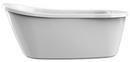 59 x 32 in. Freestanding Bathtub with End Drain in White