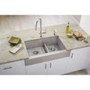 Elkay Polished Satin 31-1/2 x 20-1/4 in. No-Hole Stainless Steel Double Bowl Apron Front Kitchen Sink 