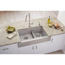 Elkay Polished Satin 31-1/2 x 20-1/4 in. No-Hole Stainless Steel Double Bowl Apron Front Kitchen Sink 