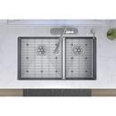 Elkay Polished Satin 33 x 22 in. Stainless Steel Double Bowl Dual Mount Kitchen Sink with Sound Dampening - Includes Bottom Grids 