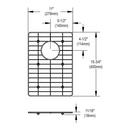 Elkay Polished Stainless Steel 11 in. Bottom Grid 