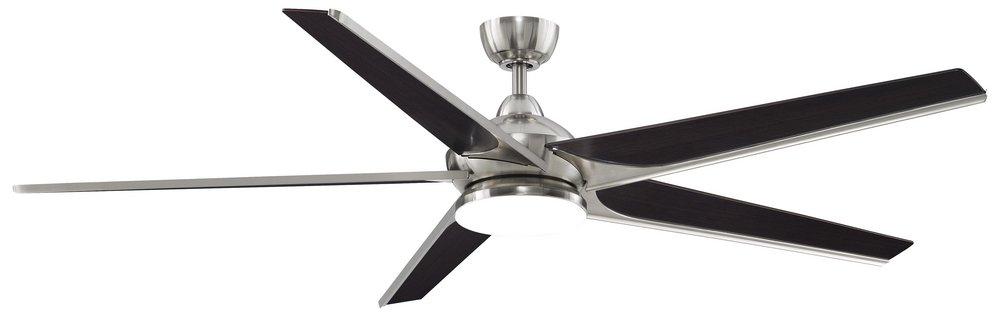 Fanimation Brushed Nickel 14-63/100 in. 40W 5-Blade Ceiling Fan with LED Light 
