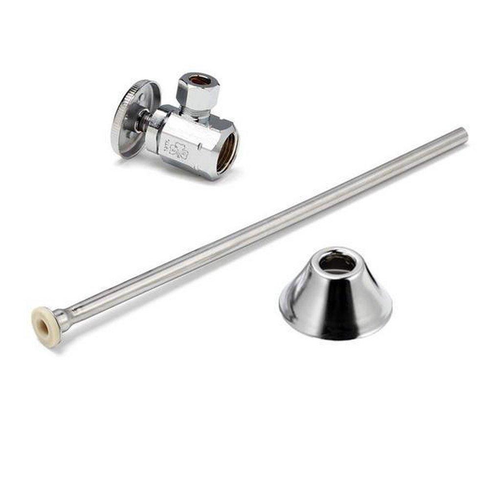 McGuire Manufacturing Chrome Plated Toilet 1/2 x 3/8 in. Supply Kit 