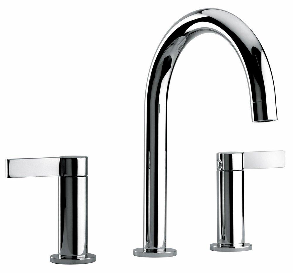 Fortis Polished Chrome Two Handle Widespread Bathroom Sink Faucet 