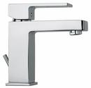 Single Handle Monoblock Bathroom Sink Faucet in Polished Chrome