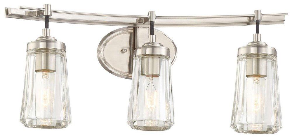 Minka Lavery Brushed Nickel 3-Light 60W Bath Light 