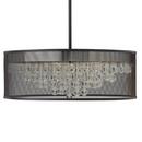 Fredrick Ramond Black 25 in. 60W 6-Light Candelabra E-12 Incandescent Pendant 