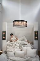 Fredrick Ramond Black 25 in. 60W 6-Light Candelabra E-12 Incandescent Pendant 