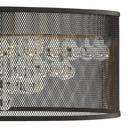 Fredrick Ramond Black 25 in. 60W 6-Light Candelabra E-12 Incandescent Pendant 