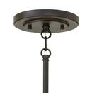 Fredrick Ramond Black 25 in. 60W 6-Light Candelabra E-12 Incandescent Pendant 