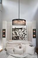 Fredrick Ramond Black 25 in. 60W 6-Light Candelabra E-12 Incandescent Pendant 