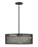 Fredrick Ramond Black 25 in. 60W 6-Light Candelabra E-12 Incandescent Pendant 