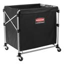 Rubbermaid Black Steel and Vinyl Collapsible X Cart 