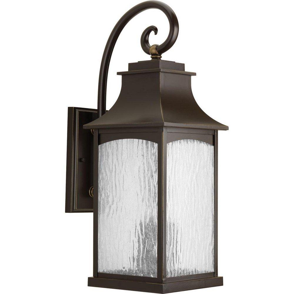 Progress Lighting Oil Rubbed Bronze 23-3/4 in. 3-Light Outdoor Wall Lantern 