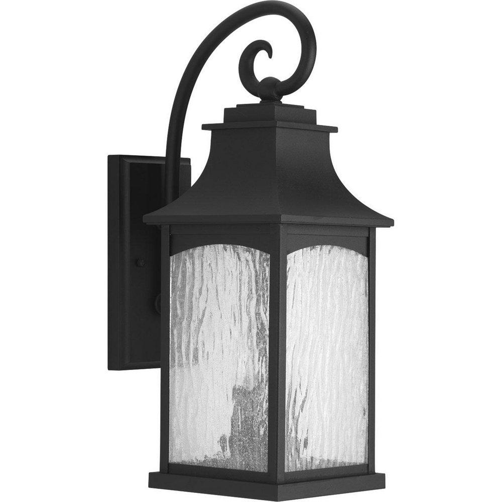 Progress Lighting Black 20 in. 60W 2-Light Wall Lantern 