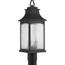 60W 2-Light Outdoor Post Lamp in Black