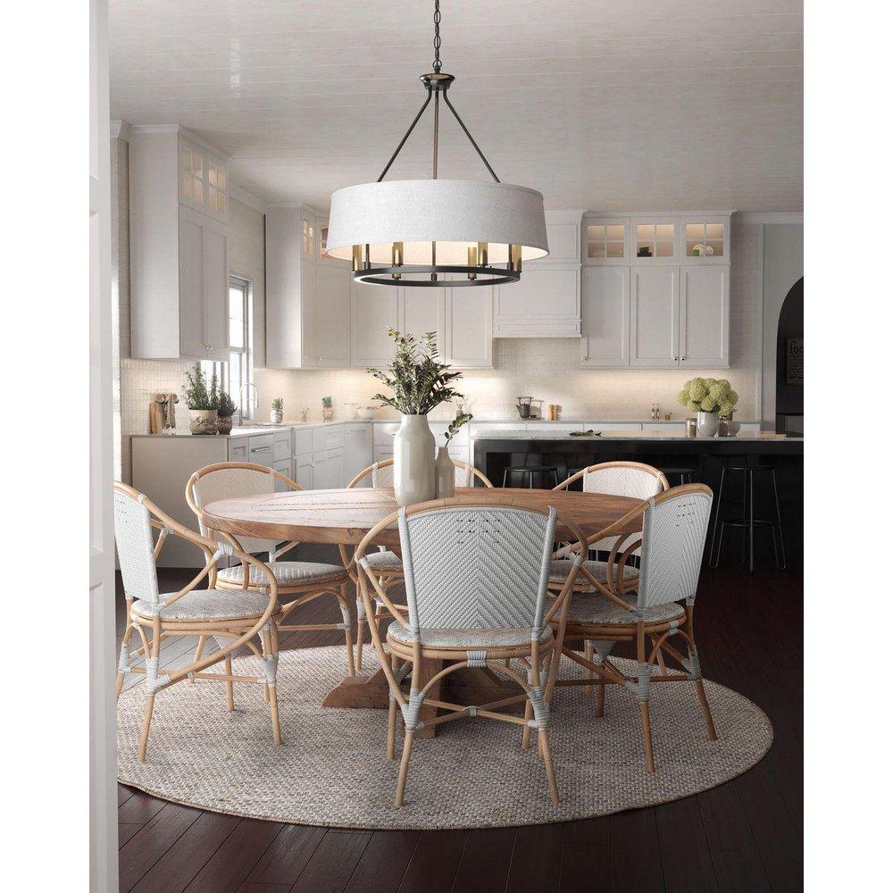 Progress Lighting Antique Bronze 22-3/8 in. 6-Light Chandelier 