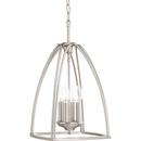 Progress Lighting Brushed Nickel 4-Light 60W Foyer Pendant 