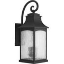 Progress Lighting Black 23-3/4 in. 3-Light Outdoor Wall Lantern 