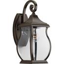 Progress Lighting Oil Rubbed Bronze 14-3/4 in. 1-Light Outdoor Wall Lantern 