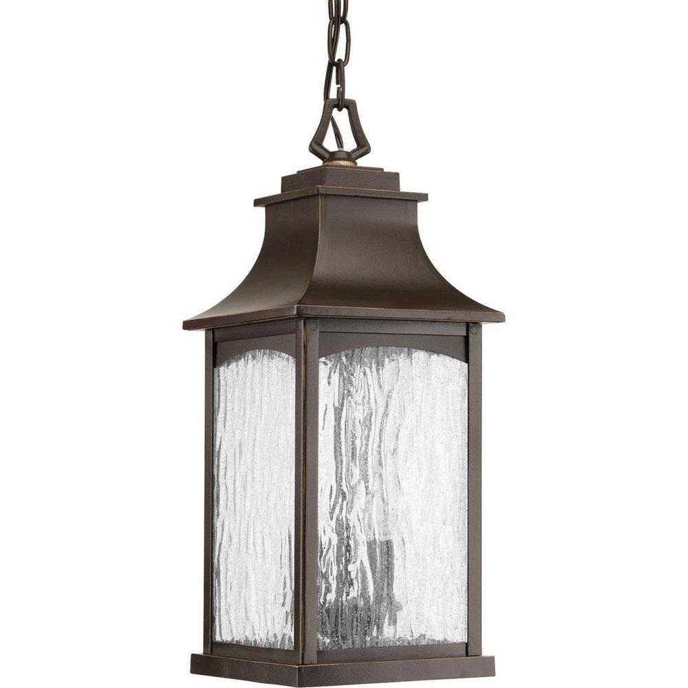 Progress Lighting Oil Rubbed Bronze 60W 2-Light Candelabra E-12 Incandescent Hanging Lantern 