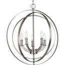 Progress Lighting Burnished Silver 60W 5-Light Candelabra E-12 Base Incandescent Foyer Light 