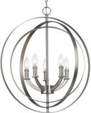 Progress Lighting Burnished Silver 60W 5-Light Candelabra E-12 Base Incandescent Foyer Light 