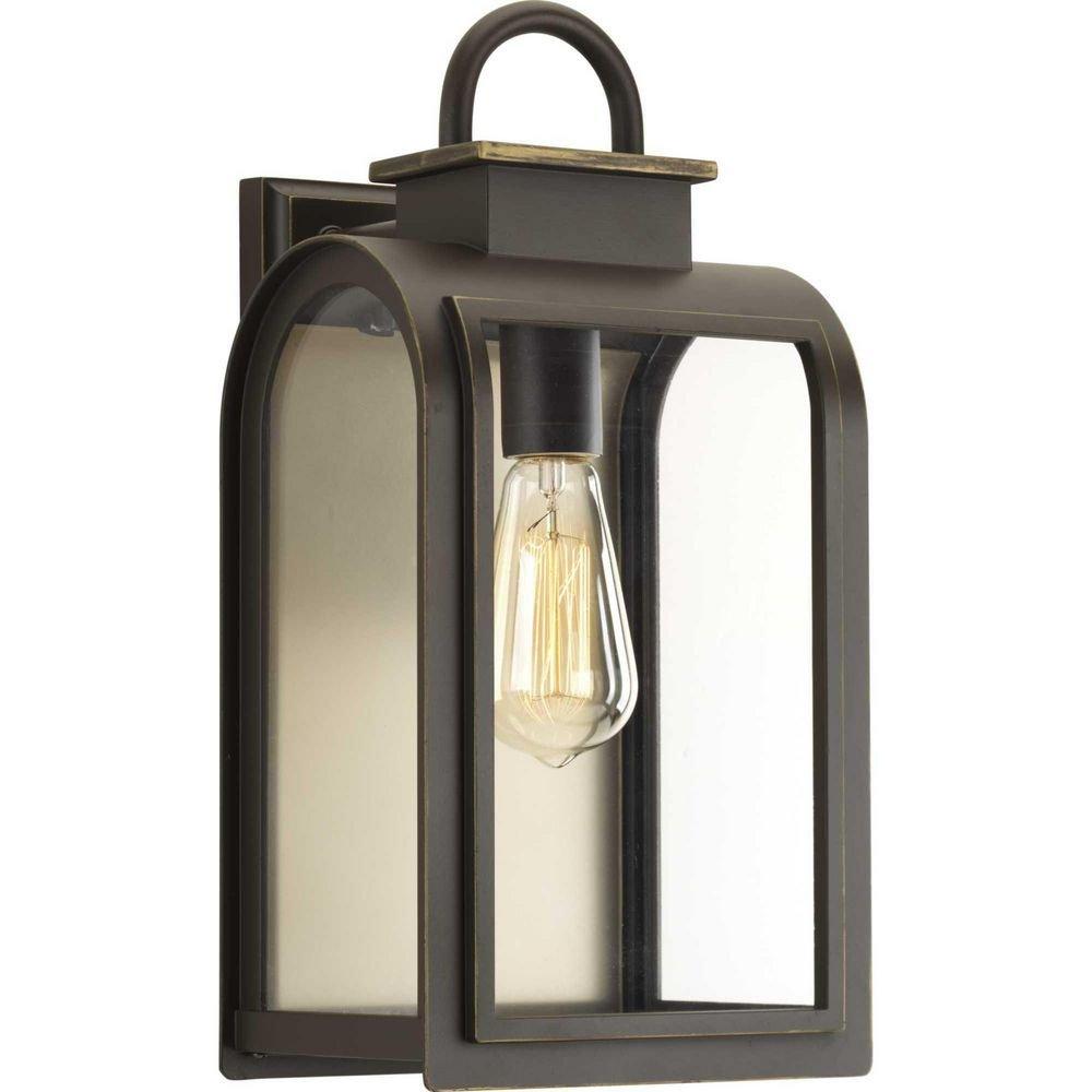 Progress Lighting Oil Rubbed Bronze 16 in. 100W 1-Light Medium E-26 Base Outdoor Wall Sconce 