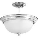 Progress Lighting Polished Chrome 100W 2-Light Medium E-26 Ceiling Light 
