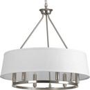 Progress Lighting Brushed Nickel 22-3/8 in. 6-Light Chandelier 