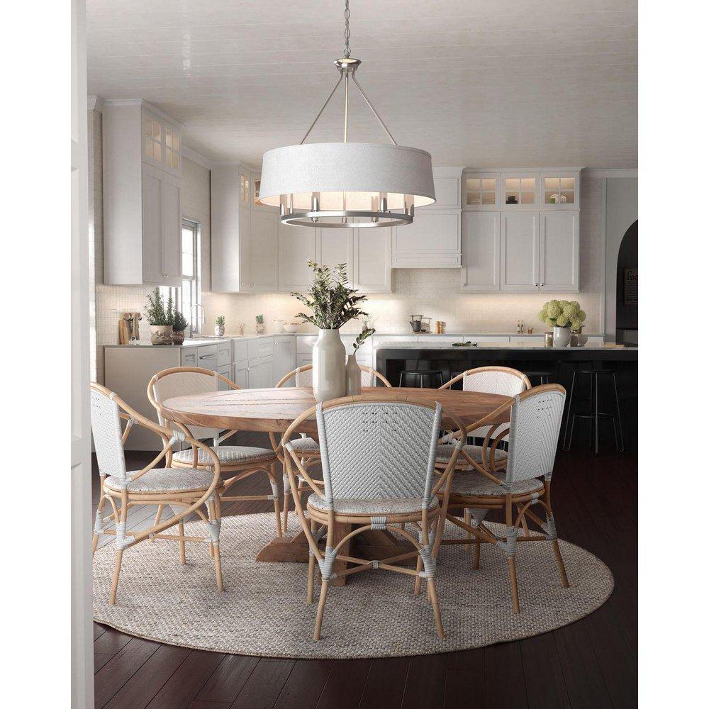 Progress Lighting Brushed Nickel 22-3/8 in. 6-Light Chandelier 